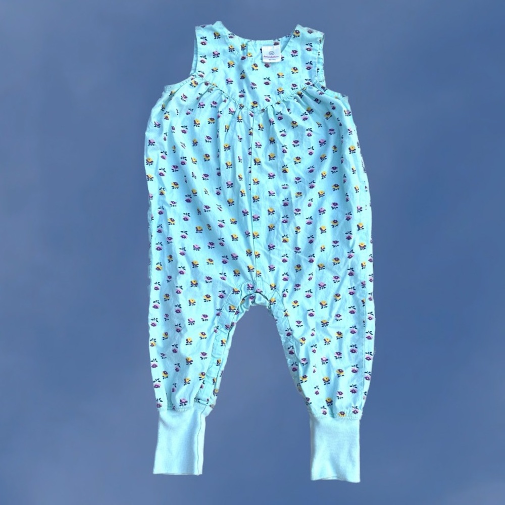 HANNA ANDERSSON floral jumpsuit size 85/2T